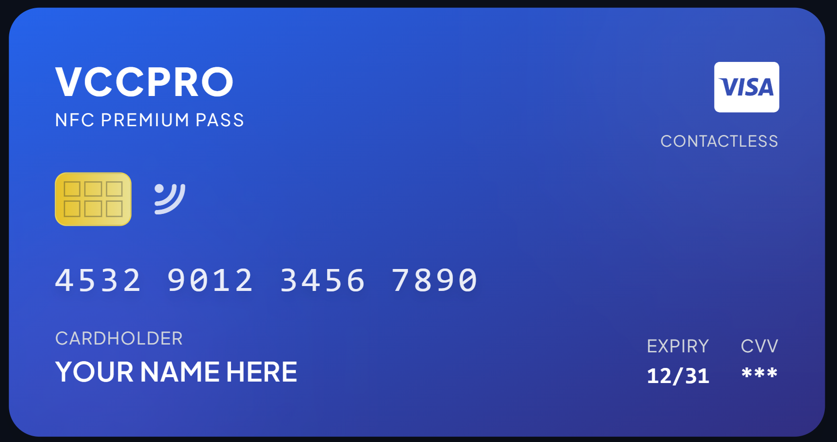 Virtual Visa Card By VCCPRO Unlimited Virtual Card
