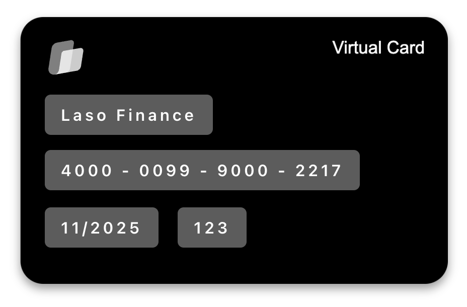 Laso Finance International Card